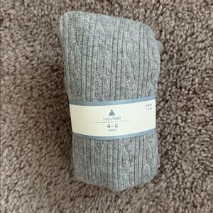 GAP Kids Gray Ribbed Tights